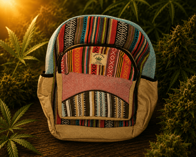 Sac à Dos HIMALAYAN en Chanvre et Coton – Fait Main au Népal