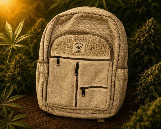 Sac à Dos HIMALAYAN en Chanvre et Coton – Fait Main au Népal