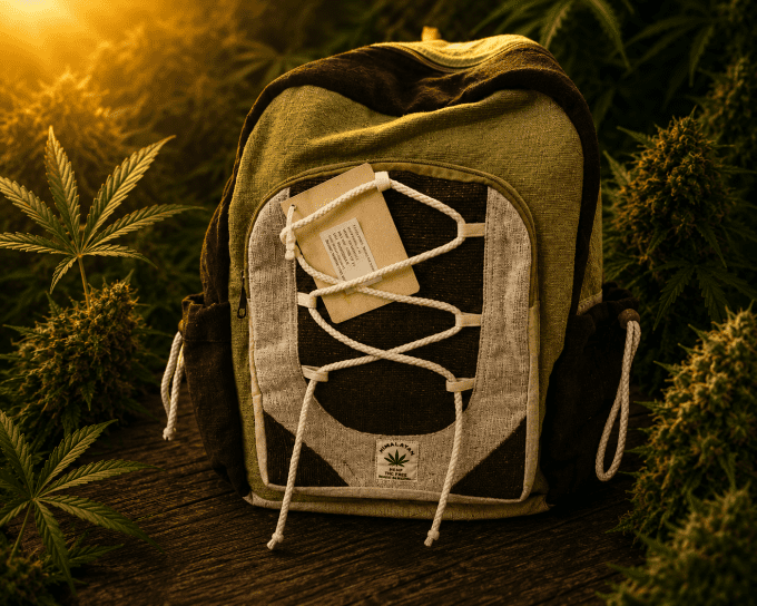 Sac à Dos HIMALAYAN en Chanvre et Coton – Fait Main au Népal