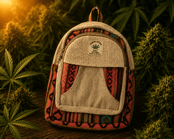 Sac à Dos HIMALAYAN Tiny en Chanvre et Coton – Fait Main au Népal