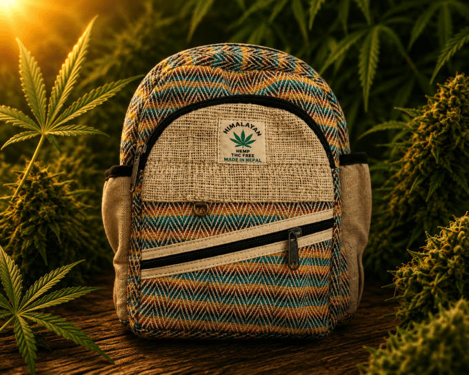 Sac à Dos HIMALAYAN Tiny en Chanvre et Coton – Fait Main au Népal
